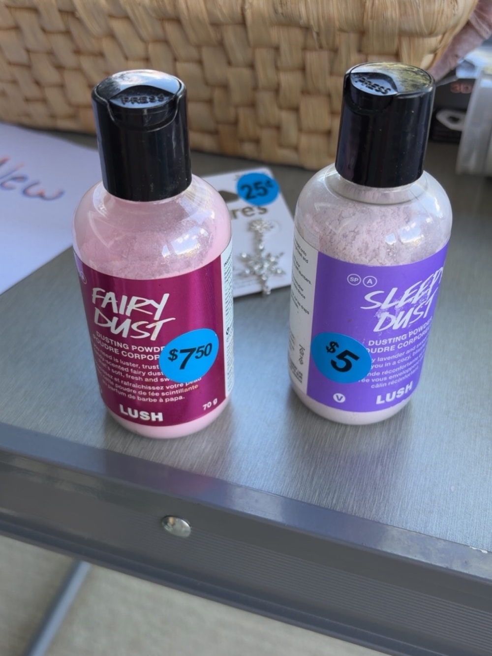 Lush Fairy Dust & Sleepy Dust Dusting Powders - Pink & Lavender
